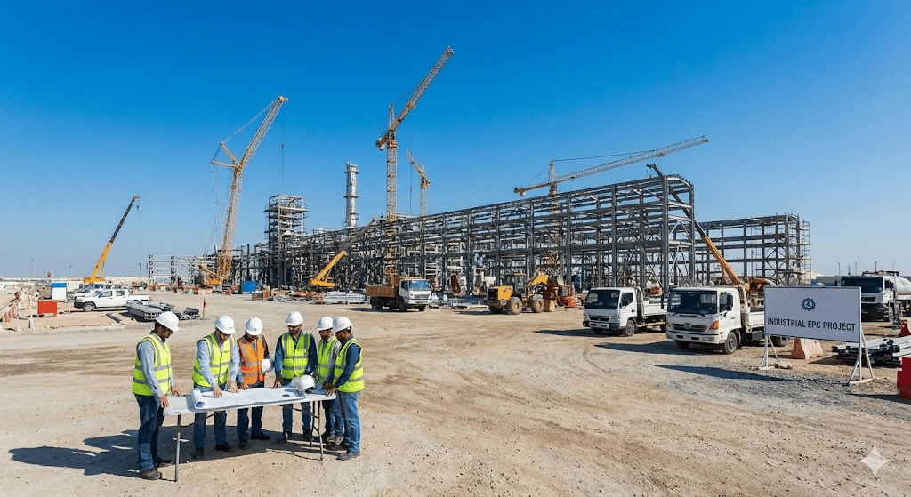 Industrial solar project